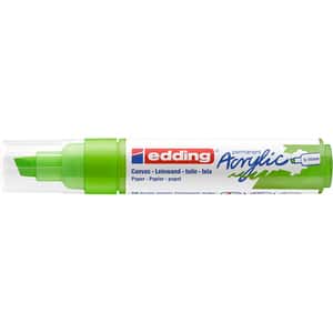 Marker acrilic EDDING 5000, varf tesit, 5-10 mm, verde deschis