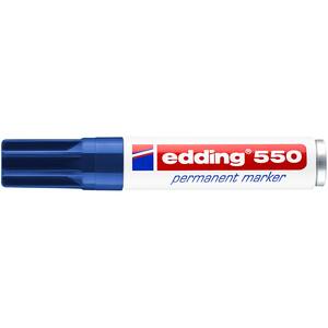 Marker permanent EDDING 550, 3-4 mm, albastru