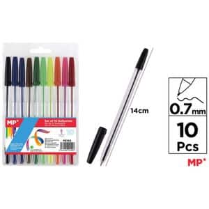 Set 10 pixuri fara mecanism MP, 0.7mm, multicolor