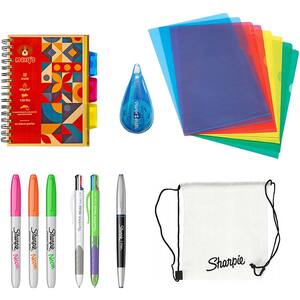 Set accesorii scolare SHARPIE HPCASE6, 19 piese