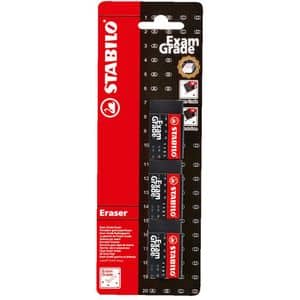 Radiera STABILO Exam Grade 1191, 3 bucati, negru