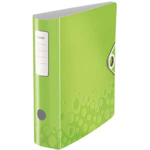 Biblioraft LEITZ Active WOW 180, A4, 75 mm, polyfoam, verde metalizat