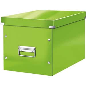 Cutie de arhivare LEITZ Wow Click&Store, 320 x 310 x 360 mm, carton, verde
