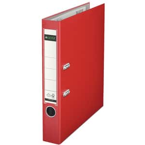 Biblioraft LEITZ 180, PP, A4, 52mm, rosu