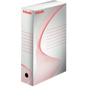 Cutie de arhivare ESSELTE Standard, 80 x 345 x 245 mm, carton, alb