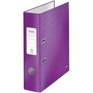 Biblioraft LEITZ 180 WOW, carton laminat, A4, 80 mm, mov