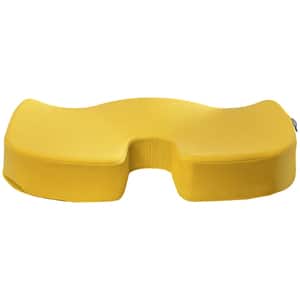 Perna ergonomica LEITZ Cosy, 45.5 x 35.5 x 7.5 cm, galben