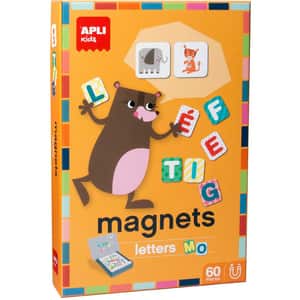 Joc magnetic APLI Letters AL016816, 4 ani+, 60 piese