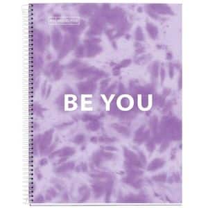 Caiet pentru scoala MIQUELRIUS TIE DYE, Matematica, A4, 120 file, legatura spirala, lavanda