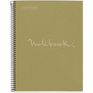 Caiet pentru scoala MIQUELRIUS EcoGreen Emotions, dictando, A4, 80 file, legatura spirala, verde