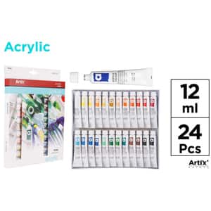 Tempera acrilica MP MR134558, 12 ml, 24 culori