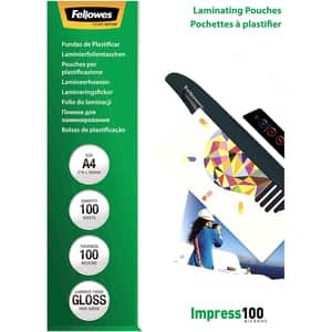 Folie laminat FELLOWES, 100 microni, A4, 100 bucati