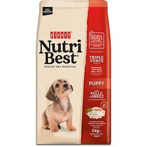 Hrana uscata pentru caini NUTRIBEST, Junior, Pui si Orez, 3 kg