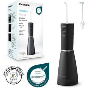 Irigator bucal PANASONIC EW-DJ86-K503, 5 viteze, 2 capete, 200ml, negru