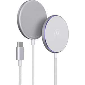 Incarcator Wireless MOTOROLA Moto Snap, 25W, Pantone Nimbus Cloud