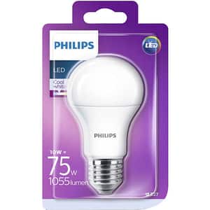 Bec LED PHILIPS A60, E27, 10W, 1055lm, lumina rece 