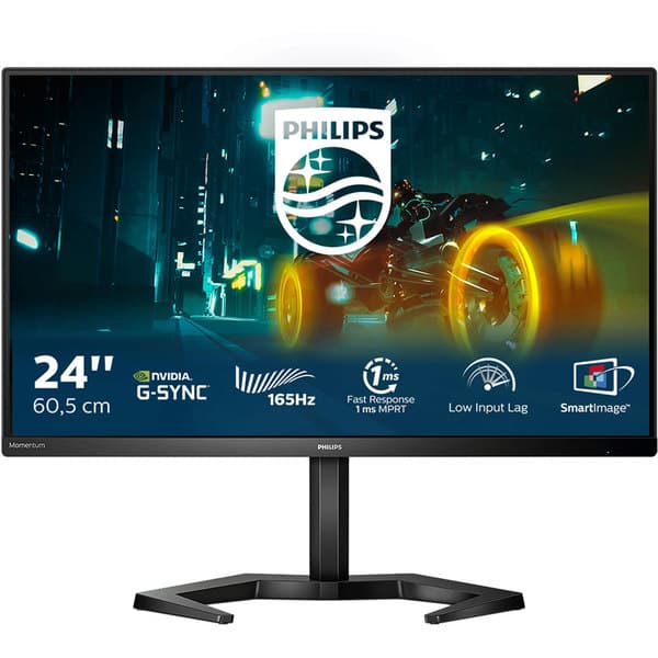 Monitor Gaming LED IPS PHILIPS 24M1N3200ZA, 23.8", Full HD, 165Hz, AMD FreeSync Premium, negru