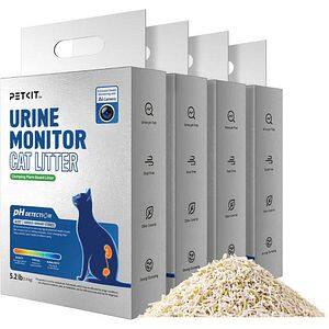 Nisip parfumat pentru pisici PETKIT Monitor Urina, 4 x 2.4 kg