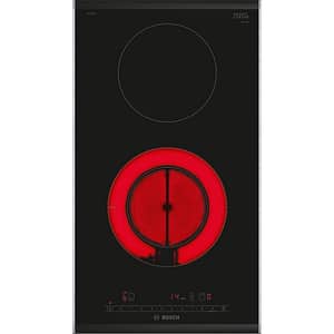 Plita incorporabila BOSCH PKF375FP2E, Vitroceramica, 2 arzatoare, Touch Control, negru