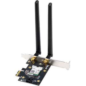 Placa de retea Wireless ASUS PCE-AX3000 AX 3000, Dual Band 574 + 2402 Mbps