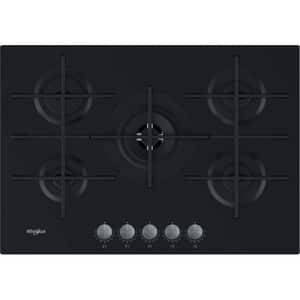 Plita incorporabila WHIRLPOOL GOWL 728/NB, Gaz, 5 arzatoare, Wok, negru