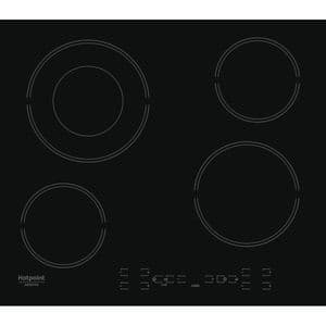 Plita incorporabila HOTPOINT HR 635 B, Vitroceramica, 4 arzatoare, Touch Control, negru