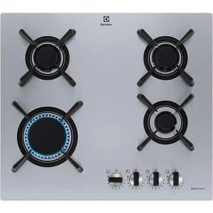 Plita incorporabila ELECTROLUX KGU643723Z, Gaz, 4 arzatoare, Wok, inox