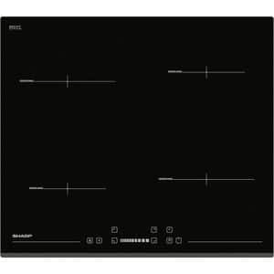 Plita incorporabila SHARP KH-6I19BS00-EU, Inductie, 4 arzatoare, Touch control, negru