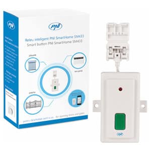 Releu inteligent PNI SmartHome SM433 pentru deschidere porti si usi cu actionare manuala sau prin internet, alb