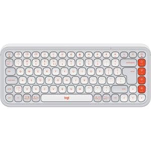 Tastatura Wireless LOGITECH Pop Icon, Bluetooth, alb