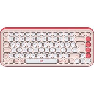 Tastatura Wireless LOGITECH Pop Icon, Bluetooth, roz