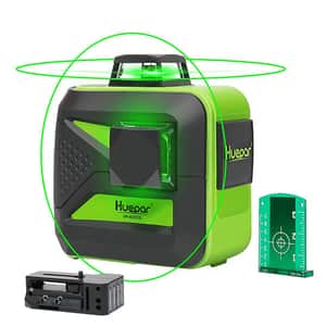 Nivela cu laser HUEPAR 602CG, auto-nivelabila, raza 20m, negru-verde