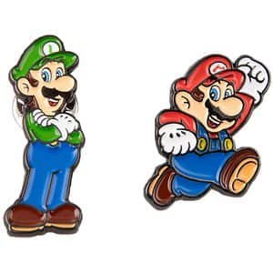 Set 2 Pinuri PLAYSTATON Super Mario, multicolor