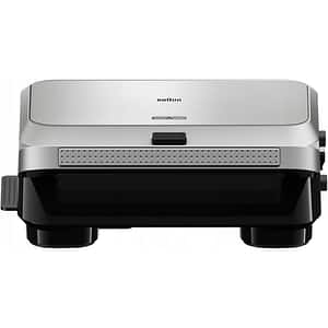 Sandwich maker BRAUN SnackMaker 5 SM5038, 800W, 3 placi detasabile, argintiu-negru