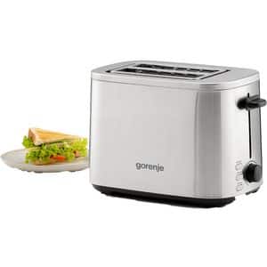 Prajitor de paine GORENJE T800DS, 2 felii, 800W, argintiu-negru