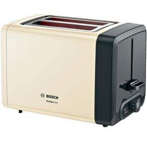 Prajitor de paine BOSCH DesignLine TAT4P427, 2 felii, 970W, bej-negru