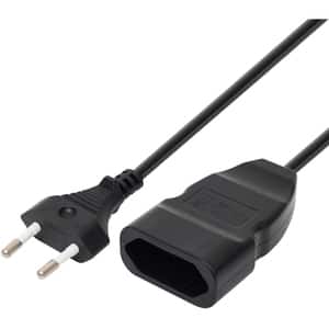 Prelungitor fisa HOME NV 12-5, 1 prize, 5m, Negru