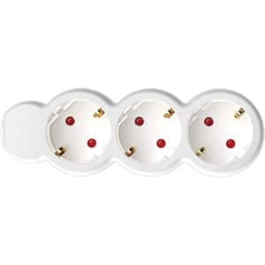 Prelungitor cu protectie HOME NV 3-3, 3 prize, 3m, Alb