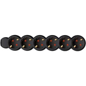 Prelungitor cu protectie HOME NV 6-3, 6 prize, 3m, Negru