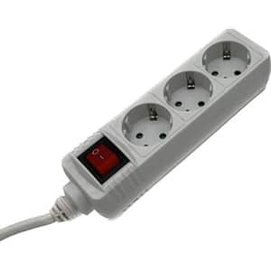 Prelungitor cu protectie HAMA R9223807, 3 prize, 5m, alb