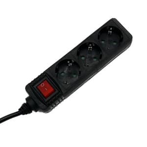 Prelungitor cu protectie HAMA R9223808, 3 prize, 5m, negru