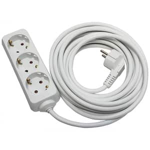 Prelungitor STROHM 5948833066488, 3 prize Shucko, 7m, alb