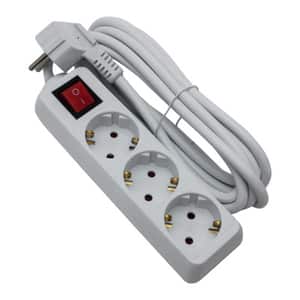 Prelungitor STROHM 5948833066440, 3 prize Shucko, 7m, alb