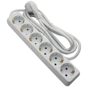 Prelungitor STROHM 5948833066426, 6 prize Shucko, 3m, alb