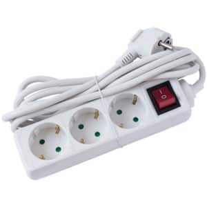 Prelungitor STROHM 5948833077767, 3 prize Shucko, 5m, alb