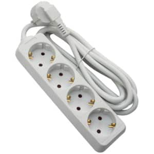 Prelungitor STROHM 5948833077750, 4 prize Shucko, 1.5m, alb