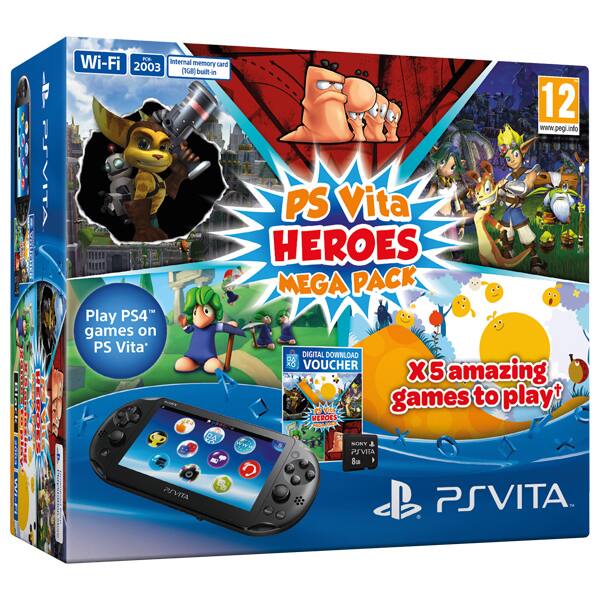 Consola Sony Playstation Vita Wi Fi Heroes Mega Pack 8gb Memory Card