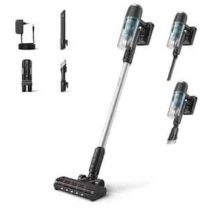 Aspirator vertical PHILIPS XC3031/01, 25.2 V, 0.27l, autonomie max 60 min, PowerCyclone 8, negru-albastru