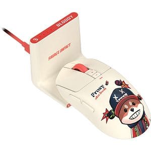 Mouse Gaming Wireless A4TECH R72 Ultra Duo Proxy Bloom, 20000 dpi, alb