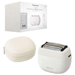 Aparat de ras portabil PANASONIC ES-PV6B-W803 Seria 900, Wet&Dry, autonomie 50 min, 5 elemente taiere, husa voiaj, alb